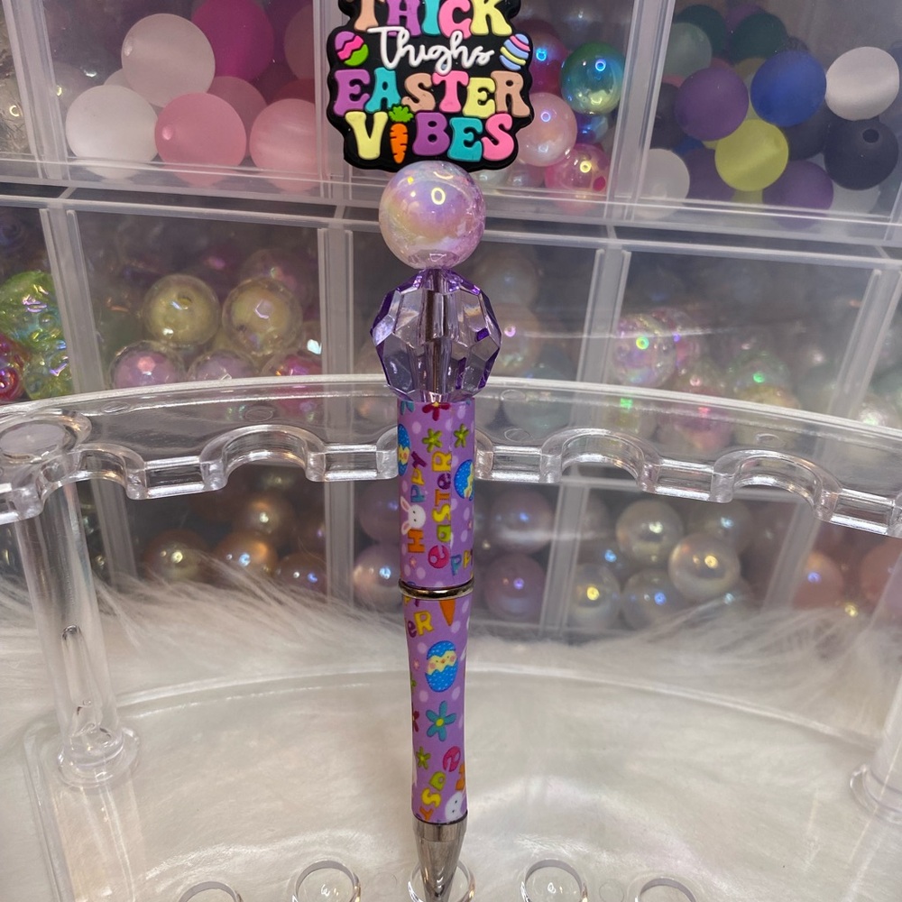 Colorful Easter Vibes Beaded Pen